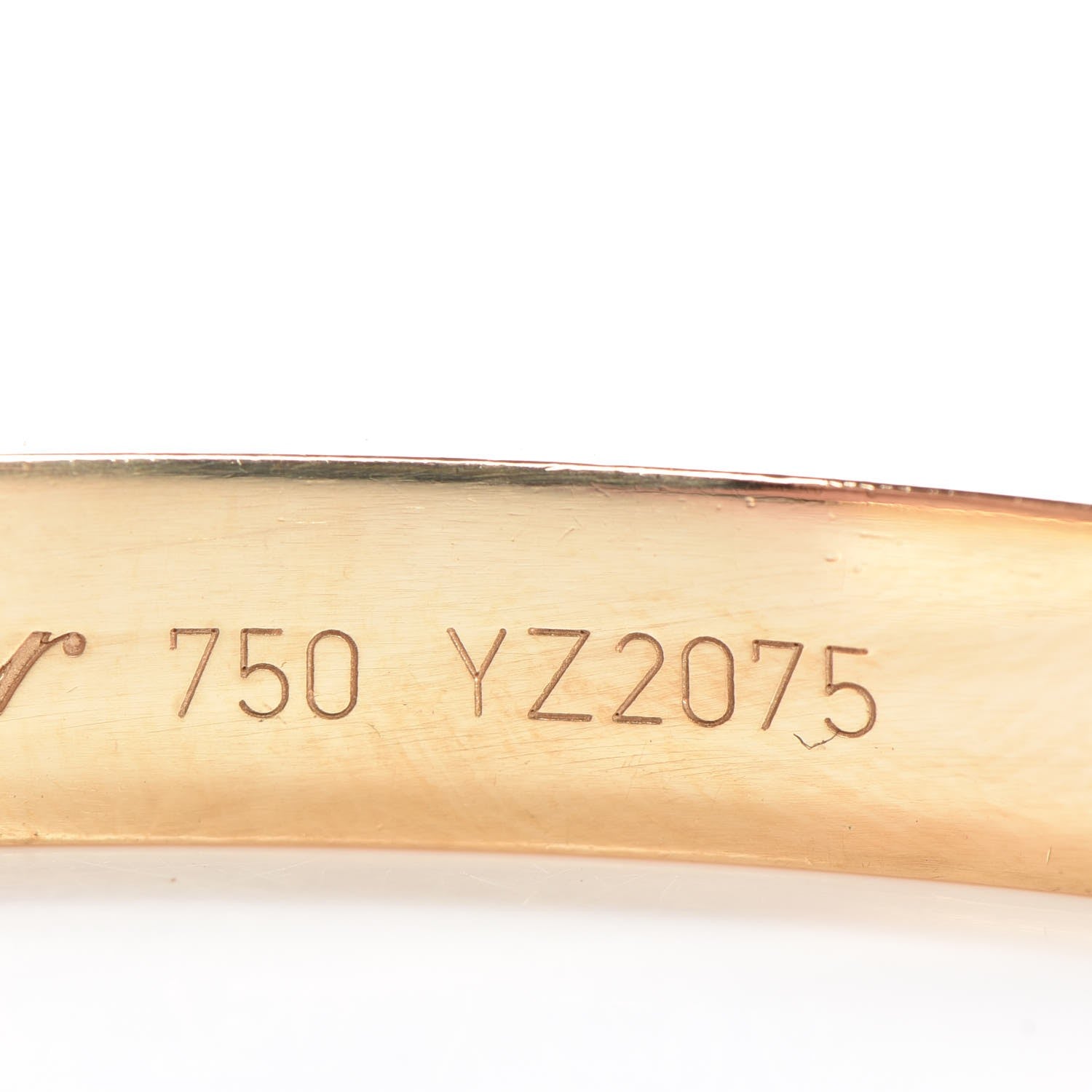 Cartier 18K Yellow Gold LOVE Cuff Bracelet 17 6 of 8