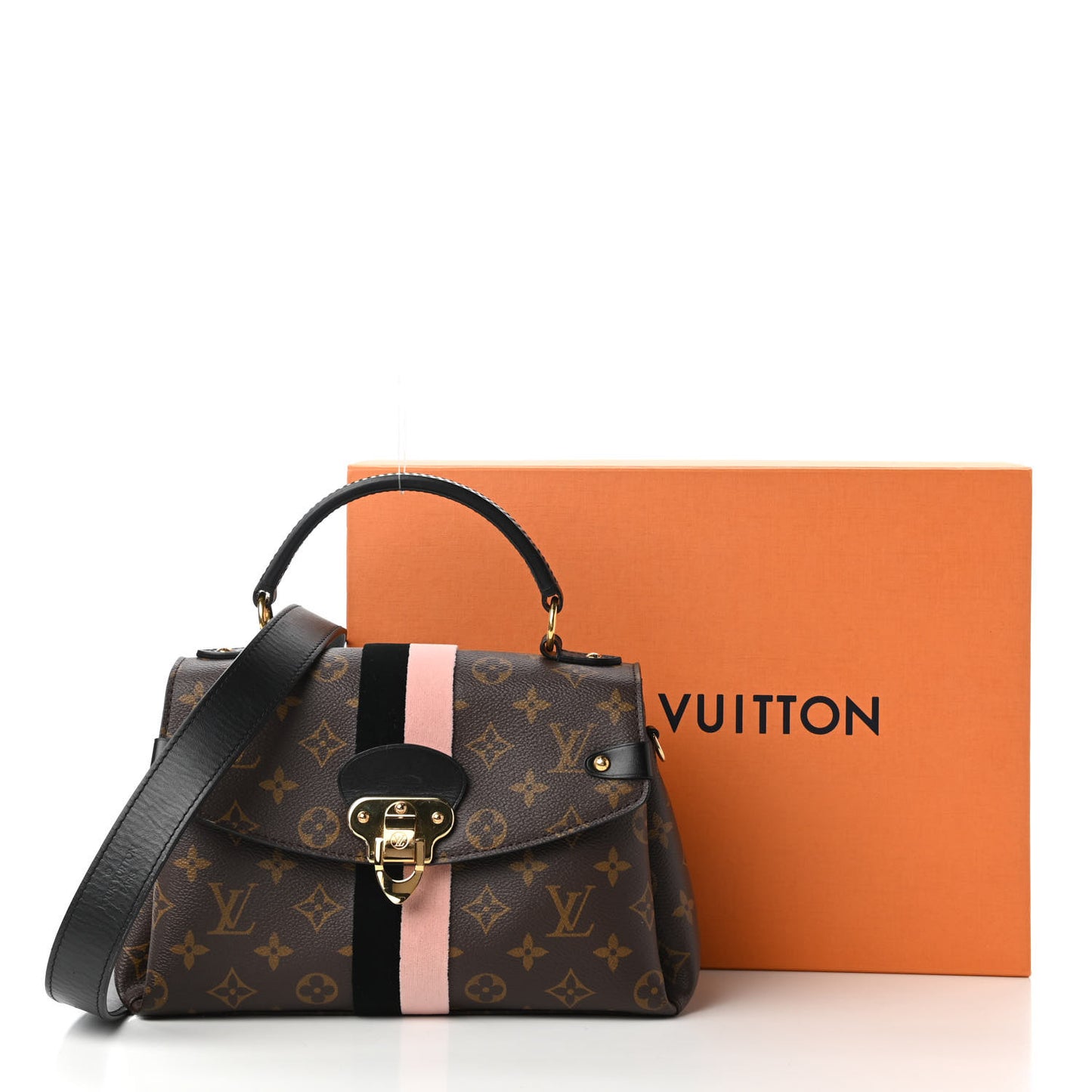 Monogram Georges BB Black Rose Poudre