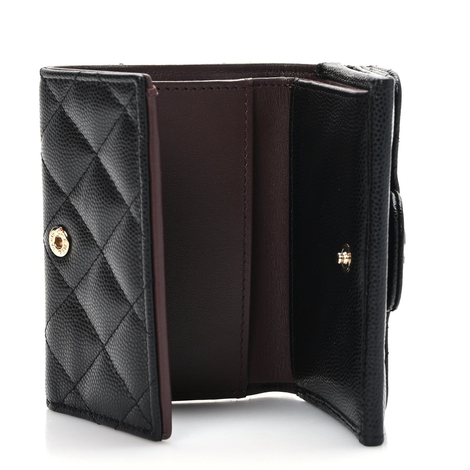 Chanel Caviar Quilted Double Flap Wallet Black 5 of 8