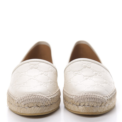 Gucci Guccissima Signature Espadrilles 35 Mystic White 2 of 8