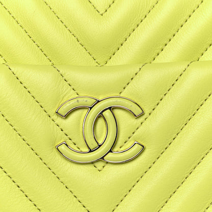 Chanel Calfskin Quilted Daily Chevron Camera Case Light Green 6 of 7