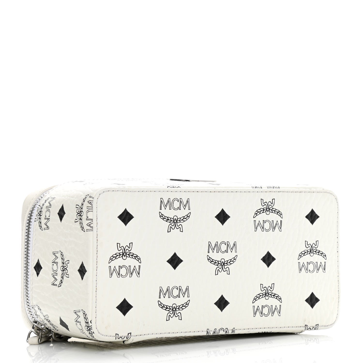MCM Visetos Vanity Case White 4 of 10