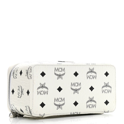 MCM Visetos Vanity Case White 4 of 10