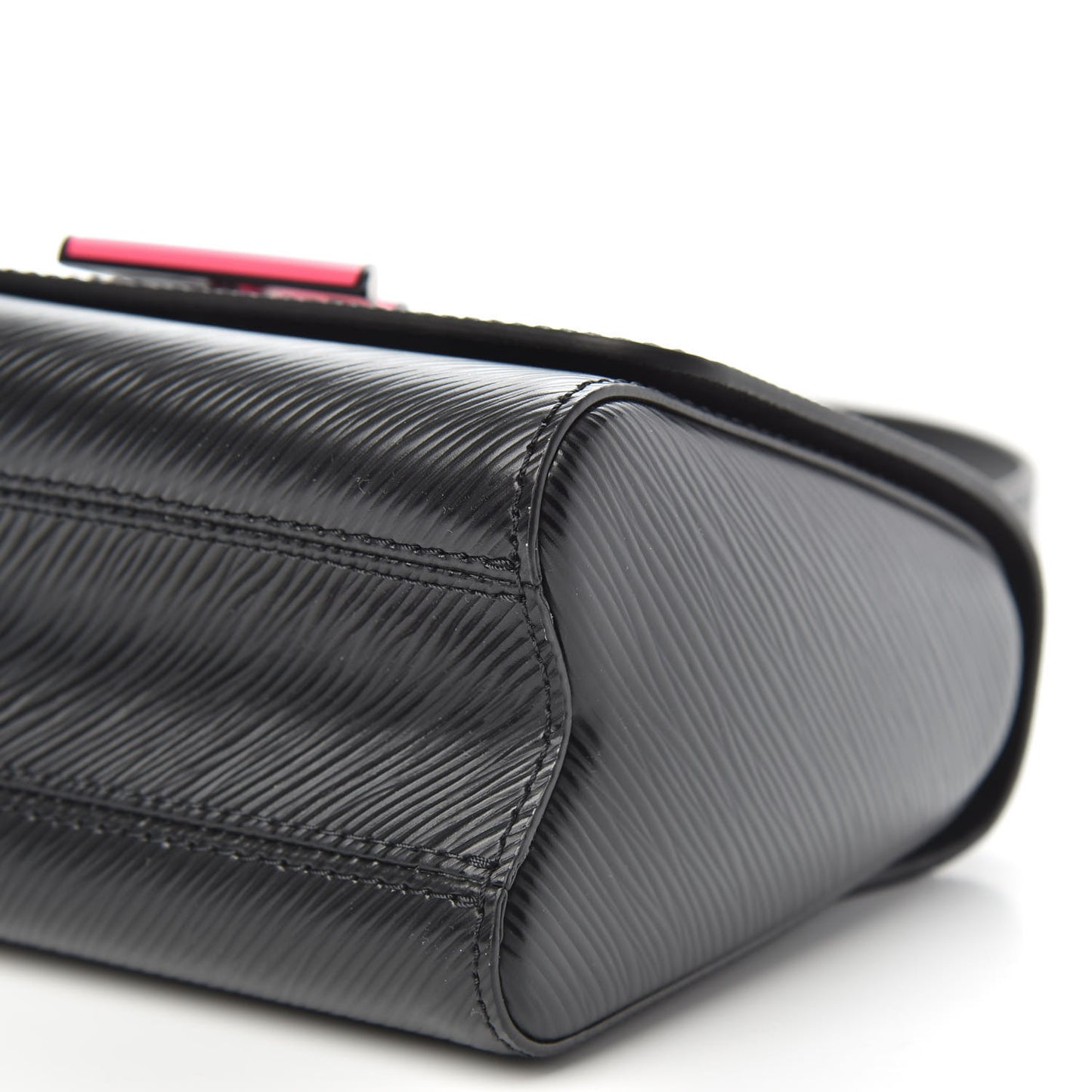 Epi Twist Shoulder Bag PM Black Pink