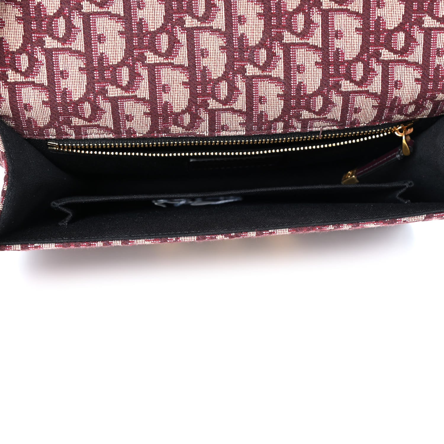Christian Dior Oblique 30 Montaigne Flap Bag Burgundy 4 of 4