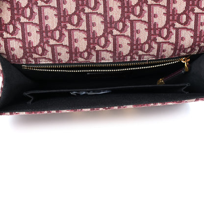Christian Dior Oblique 30 Montaigne Flap Bag Burgundy 4 of 4