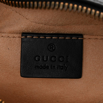 Gucci Calfskin Matelasse Small GG Marmont Chain Shoulder Bag Black 6 of 11