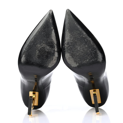 Saint Laurent Patent Opyum 110 Pumps 37.5 Black Gold 4 of 4