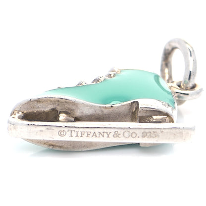 Tiffany Sterling Silver Enamel Ice Skate Charm Blue 4 of 4