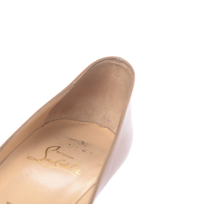 Christian Louboutin Patent Very Prive 120 Pumps 38 Nude 8 of 19