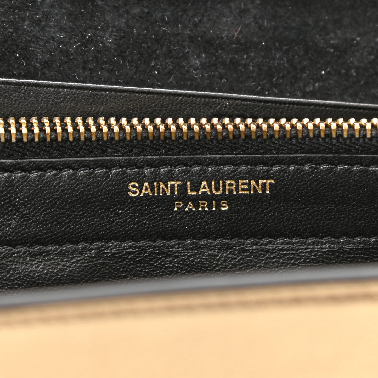 Metallic Calfskin Medium Classic Monogram Kate Satchel Gold