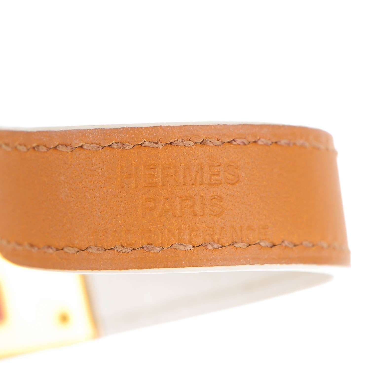 Hermes Epsom Kelly Double Tour Bracelet XS White 4 of 6