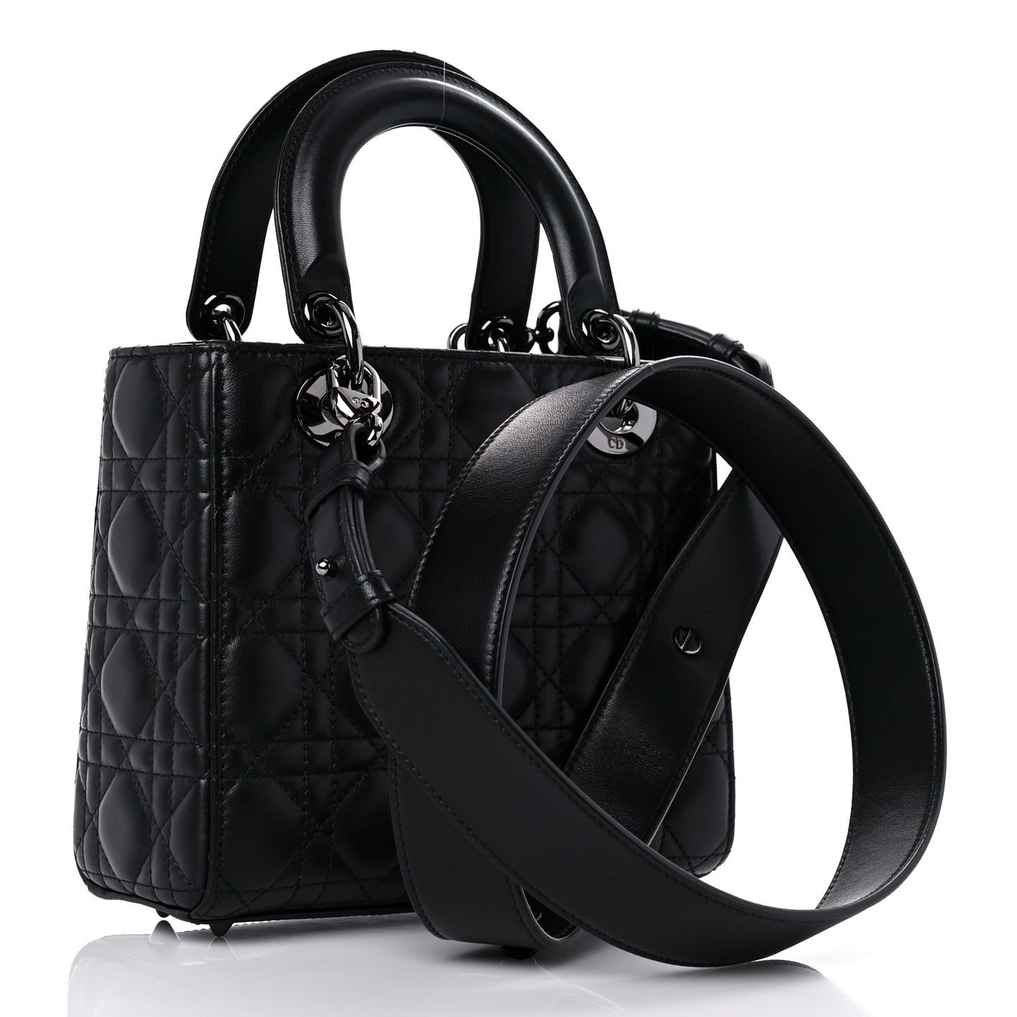 Lambskin Cannage Small My ABCDior Lady Dior Black