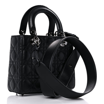 Christian Dior Lambskin Cannage Small My ABCDior Lady Dior Black 3 of 10