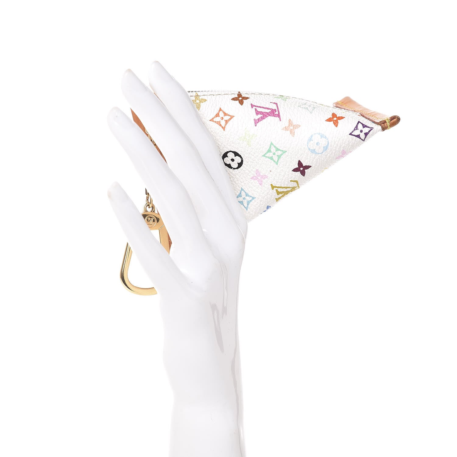 Louis Vuitton Monogram Multicolor Berlingot Coin Purse White 2 of 9