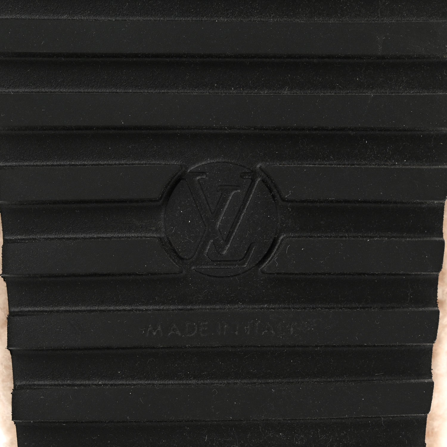 Louis Vuitton Shearling Paseo Sandals 38 Black 6 of 8