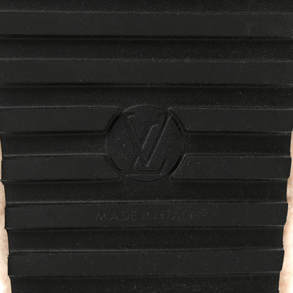 Louis Vuitton Shearling Paseo Sandals 38 Black 6 of 8