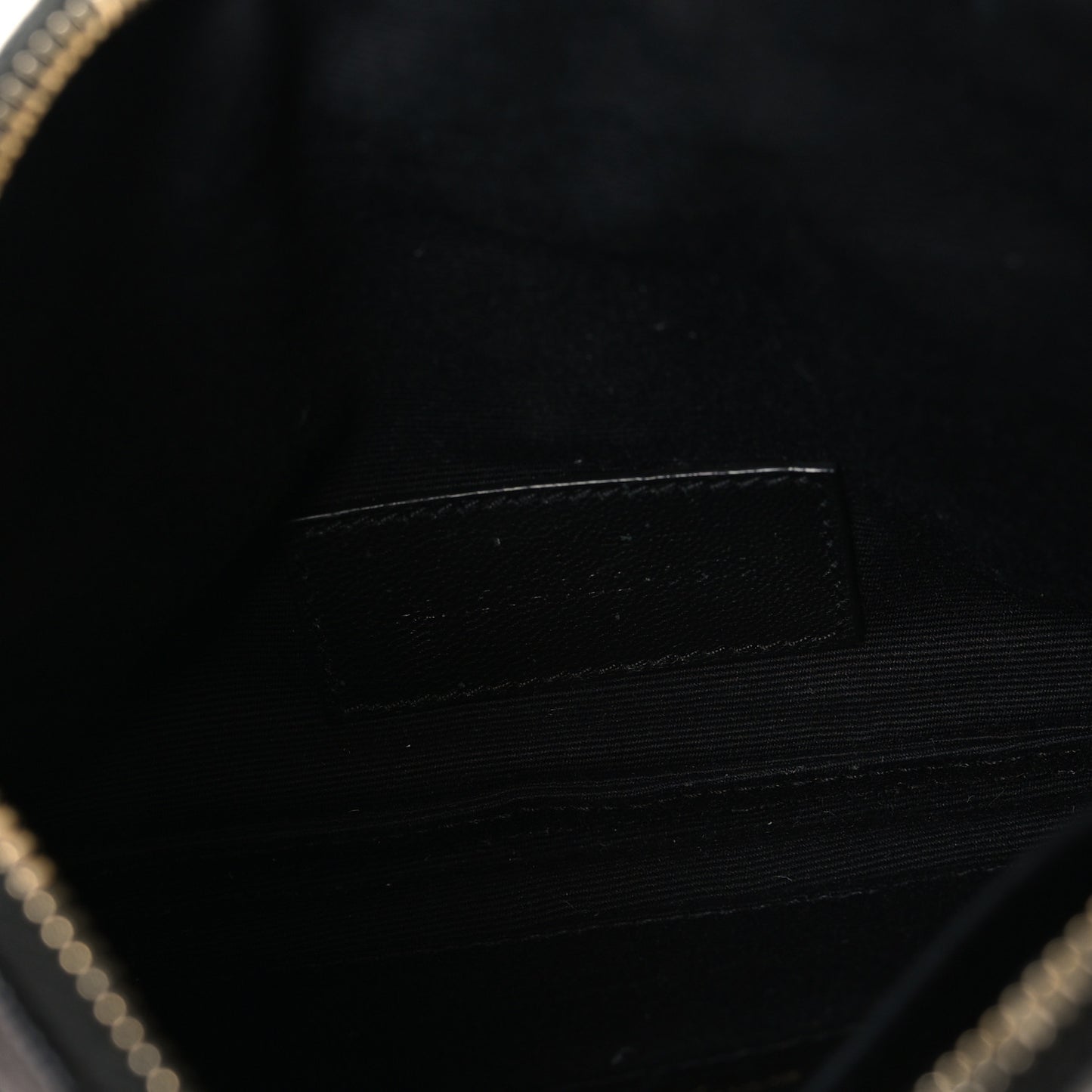 Grain De Poudre Chevron Monogram Bill Pouch Black