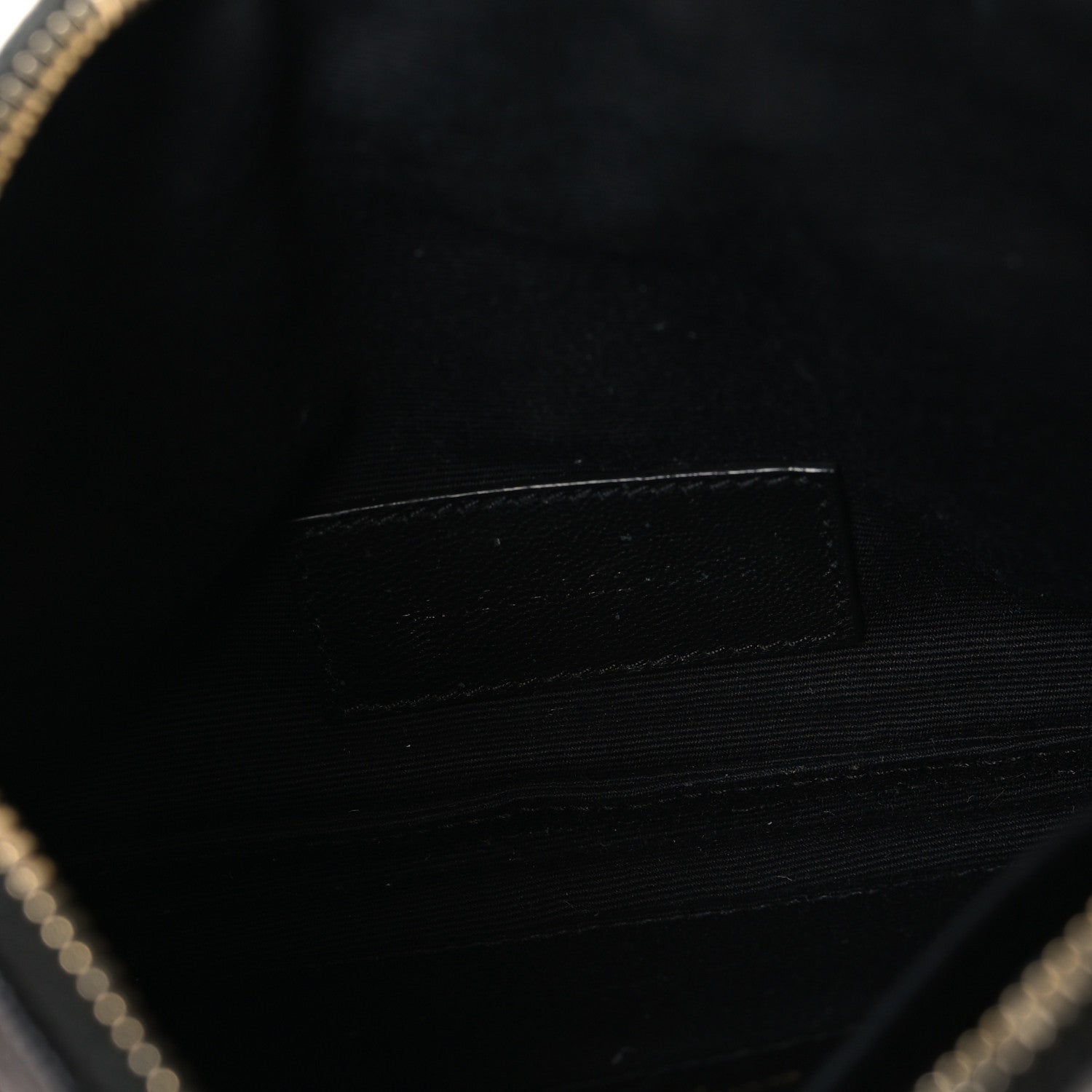 Saint Laurent Grain De Poudre Chevron Monogram Bill Pouch Black 5 of 7