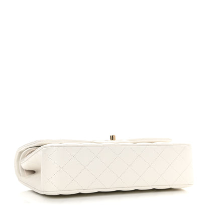 Chanel Caviar Quilted Medium Double Flap White 4 of 8