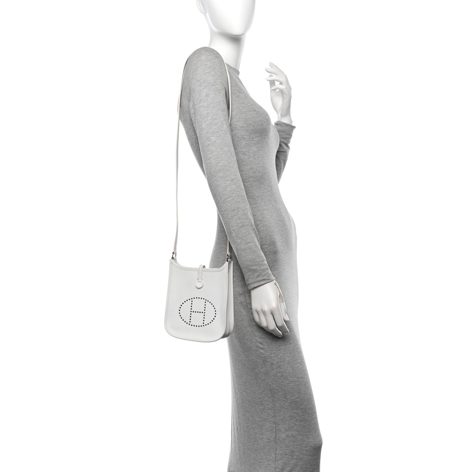 Hermes Epsom Evelyne TPM White 2 of 14