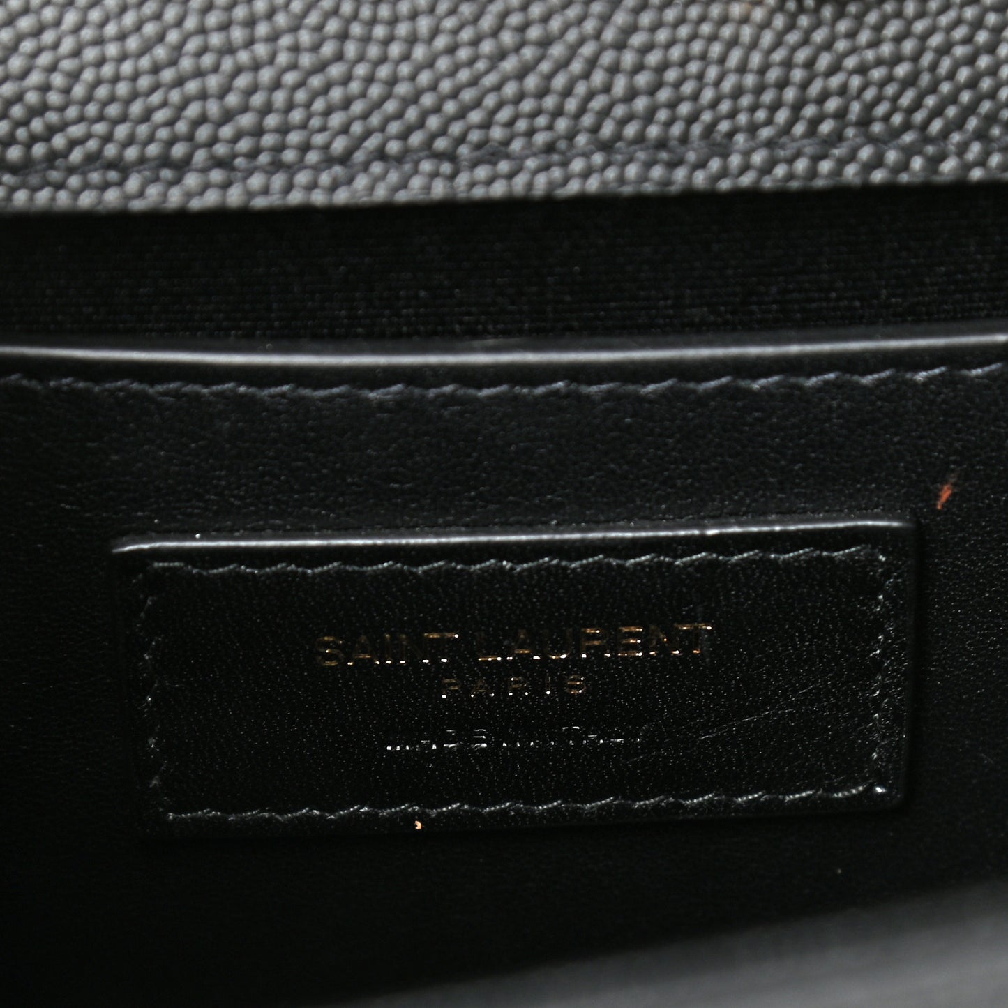 Grain De Poudre Medium Classic Monogram Kate Satchel Black