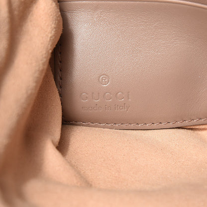 Gucci Calfskin Matelasse Mini GG Marmont Chain Bag Porcelain Rose 7 of 8