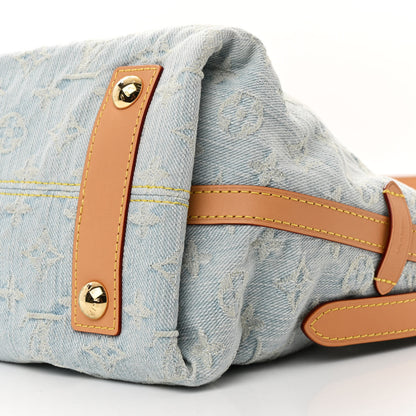 Louis Vuitton Monogram Denim CarryAll PM Sky Blue 12 of 12