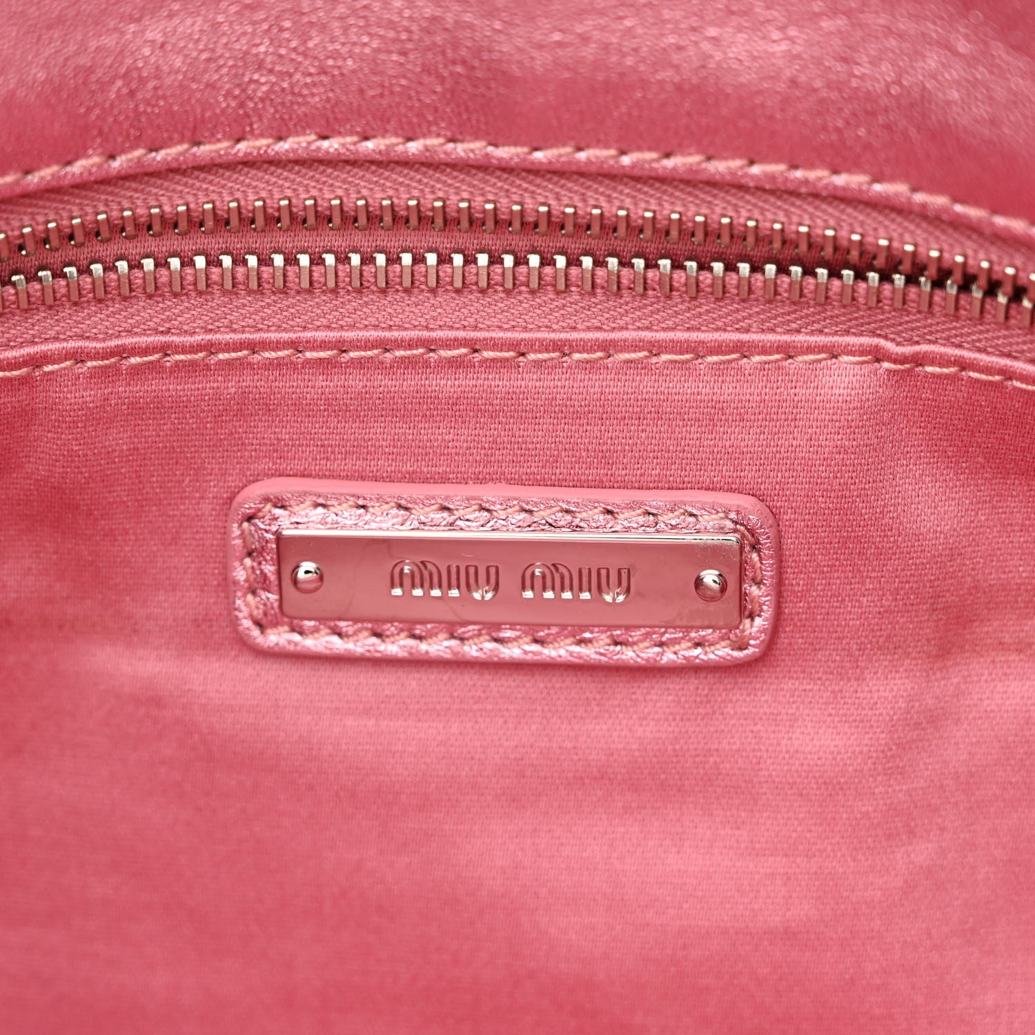 Miu Miu Paillettes Crystal Sequin Flap Rosa 6 of 11