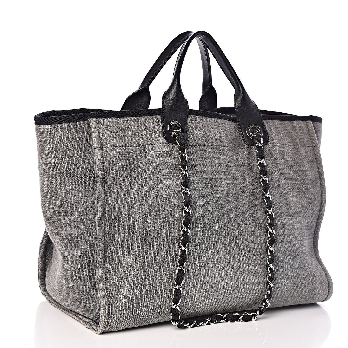 Canvas Large Deauville Tote Grey