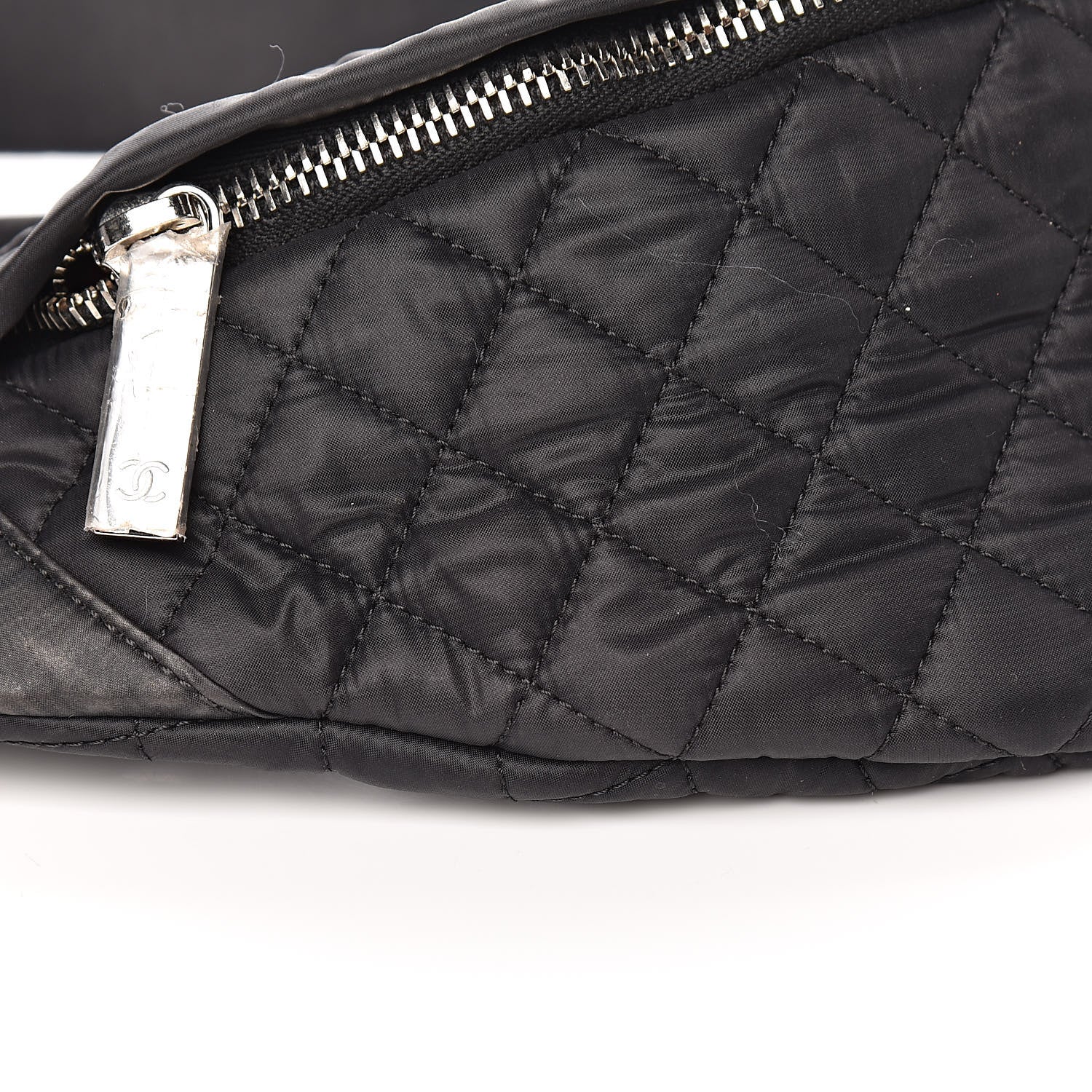Chanel Nylon Quilted Waist Bag Black 8 of 10