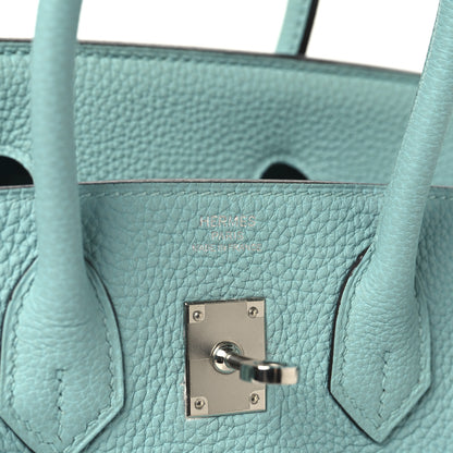 Hermes Togo Birkin 25 Bleu Atoll 6 of 14