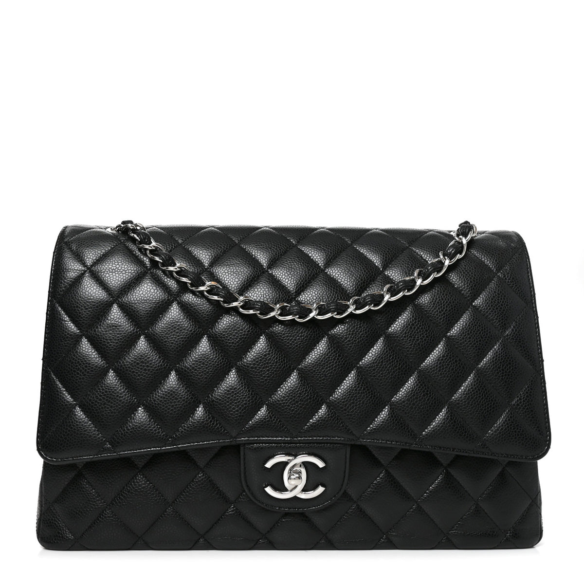 Chanel Caviar Quilted Maxi Double Flap Black 1 of 9