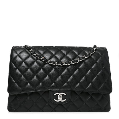 Chanel Caviar Quilted Maxi Double Flap Black 1 of 9