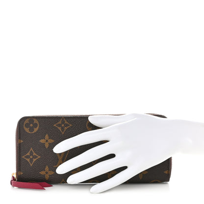 Louis Vuitton Monogram Clemence Wallet Fuchsia 2 of 9