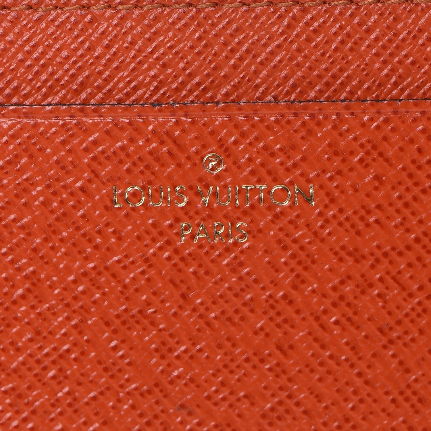 Louis Vuitton Calfskin Jeanne Wallet Insert Piment 6 of 7