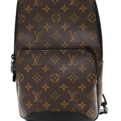 Louis Vuitton Monogram Macassar Avenue Sling Bag 7 of 9