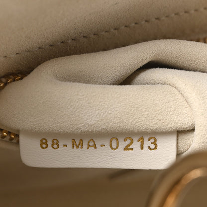 Christian Dior Lambskin Cannage Small My ABCDior Lady Dior White 7 of 10