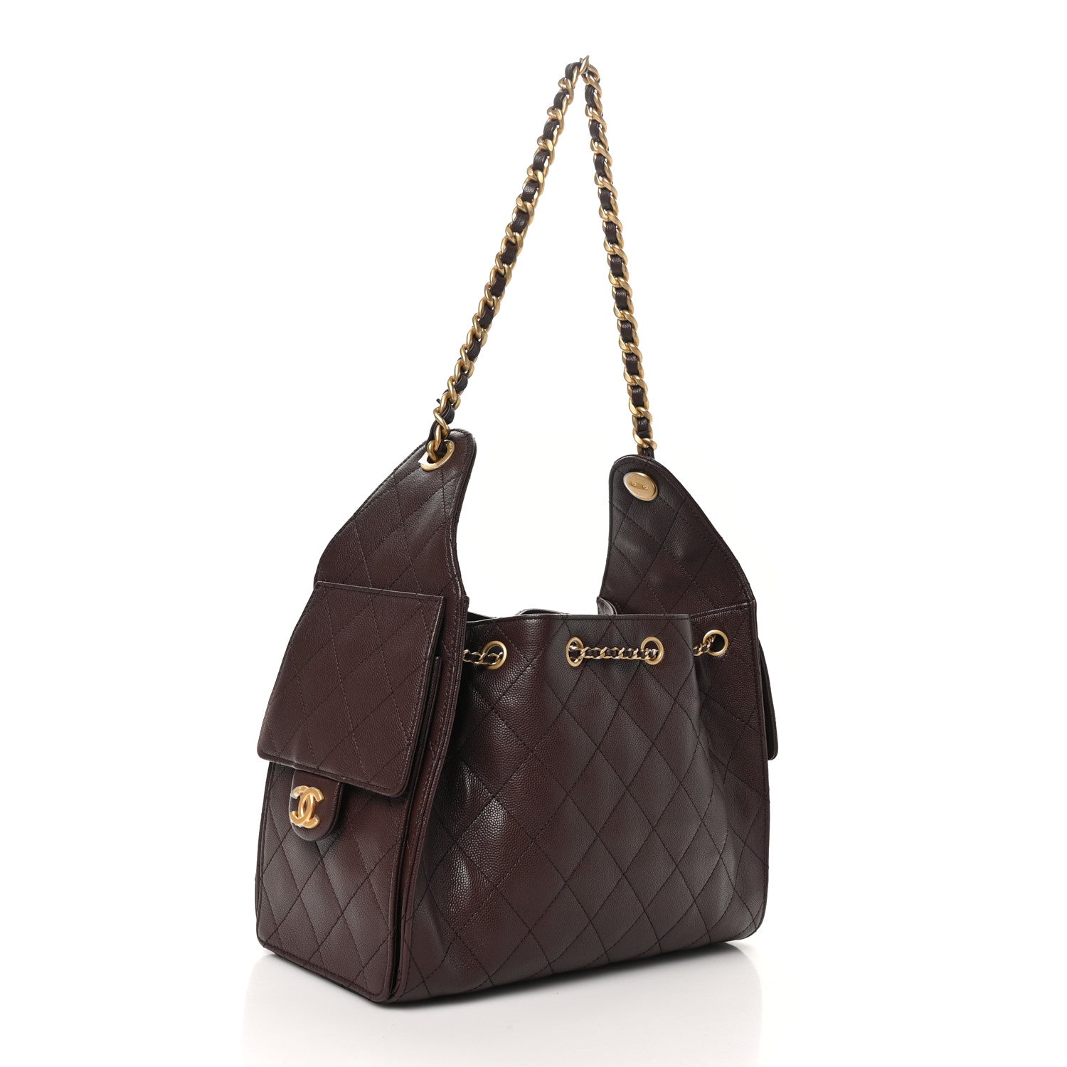 Chanel Caviar Quilted Small Chanel 25 Handbag Dark Brown 3 of 11