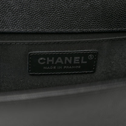 Chanel Caviar Quilted Medium Boy Flap Black 6 of 9