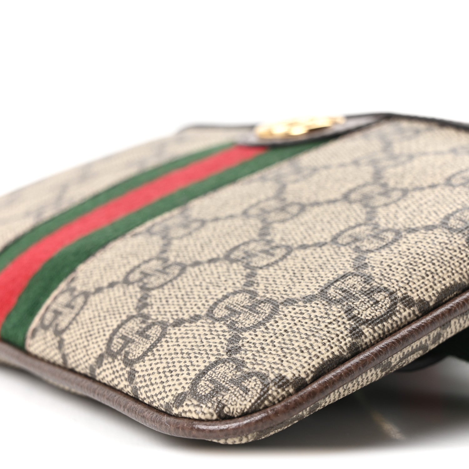 Gucci GG Supreme Monogram Web Ophidia Utility Belt Bag  85 34 Beige Ebony New Acero 10 of 10