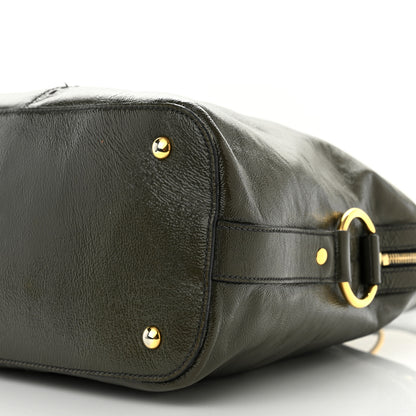 Saint Laurent Patent Leather Oversized Muse Dark Grey 8 of 14