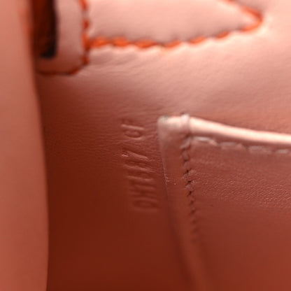 Hermes Chevre Mysore Verso Mini Kelly Sellier 20 Feu Rose Eglantine 7 of 10
