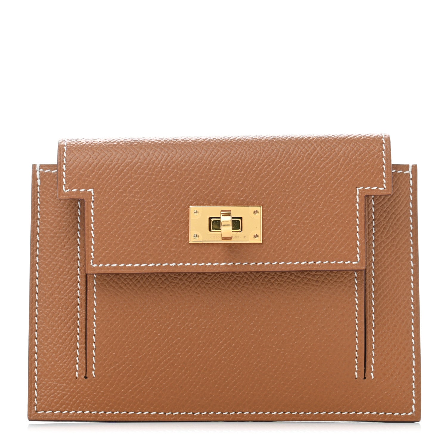 Hermes Epsom Kelly Pocket Compact Wallet Gold 1 of 7