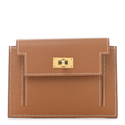 Hermes Epsom Kelly Pocket Compact Wallet Gold 1 of 7