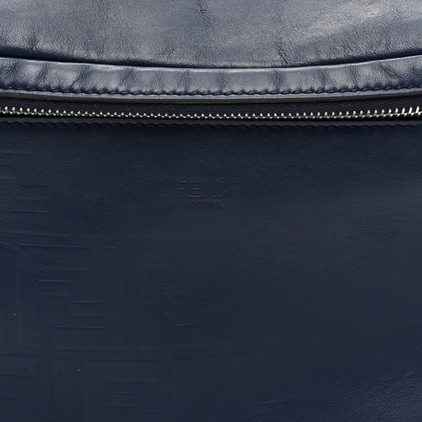 Vitello Grace FF Gradient Embossed Belt Bag Blueberry