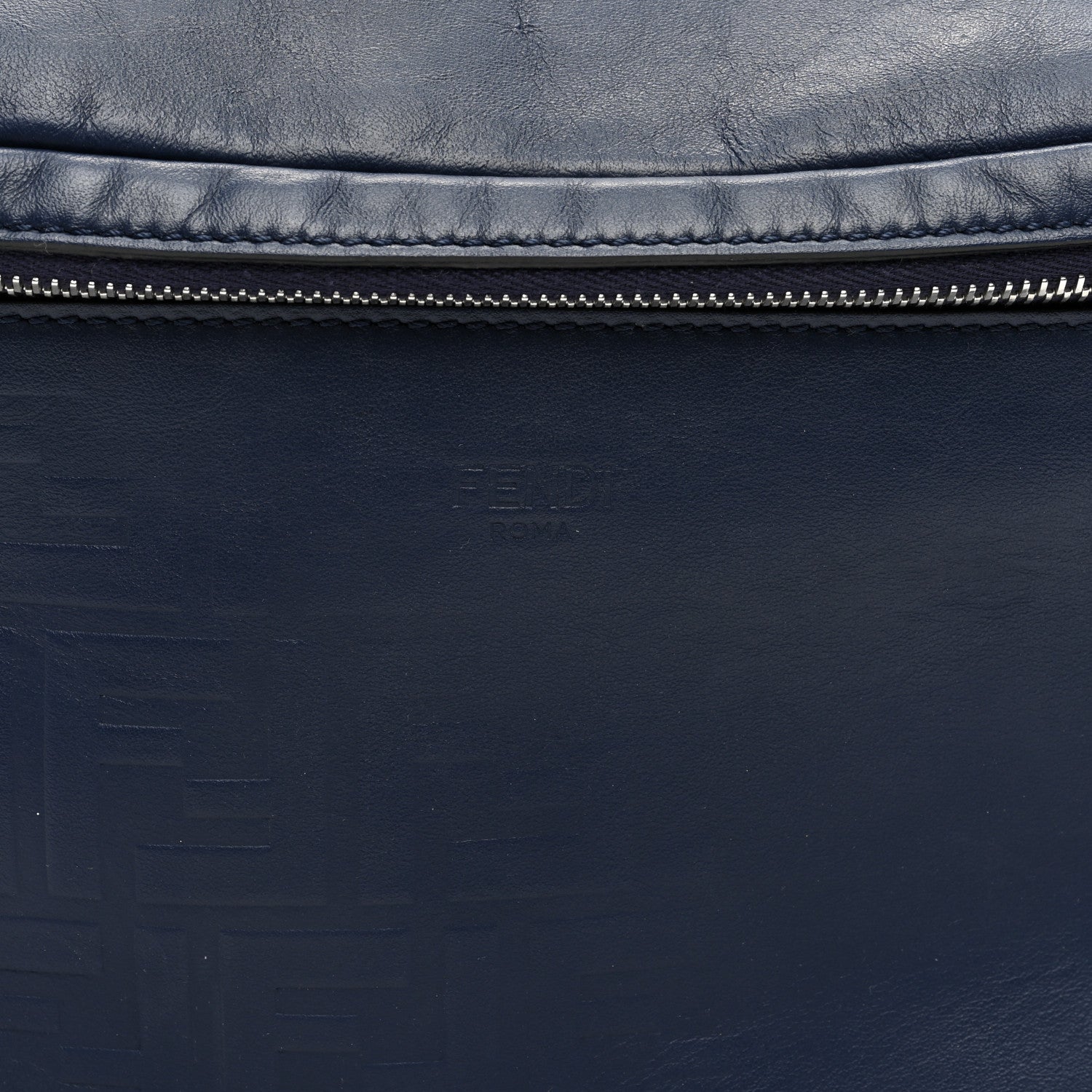 Fendi Vitello Grace FF Gradient Embossed Belt Bag Blueberry 8 of 10