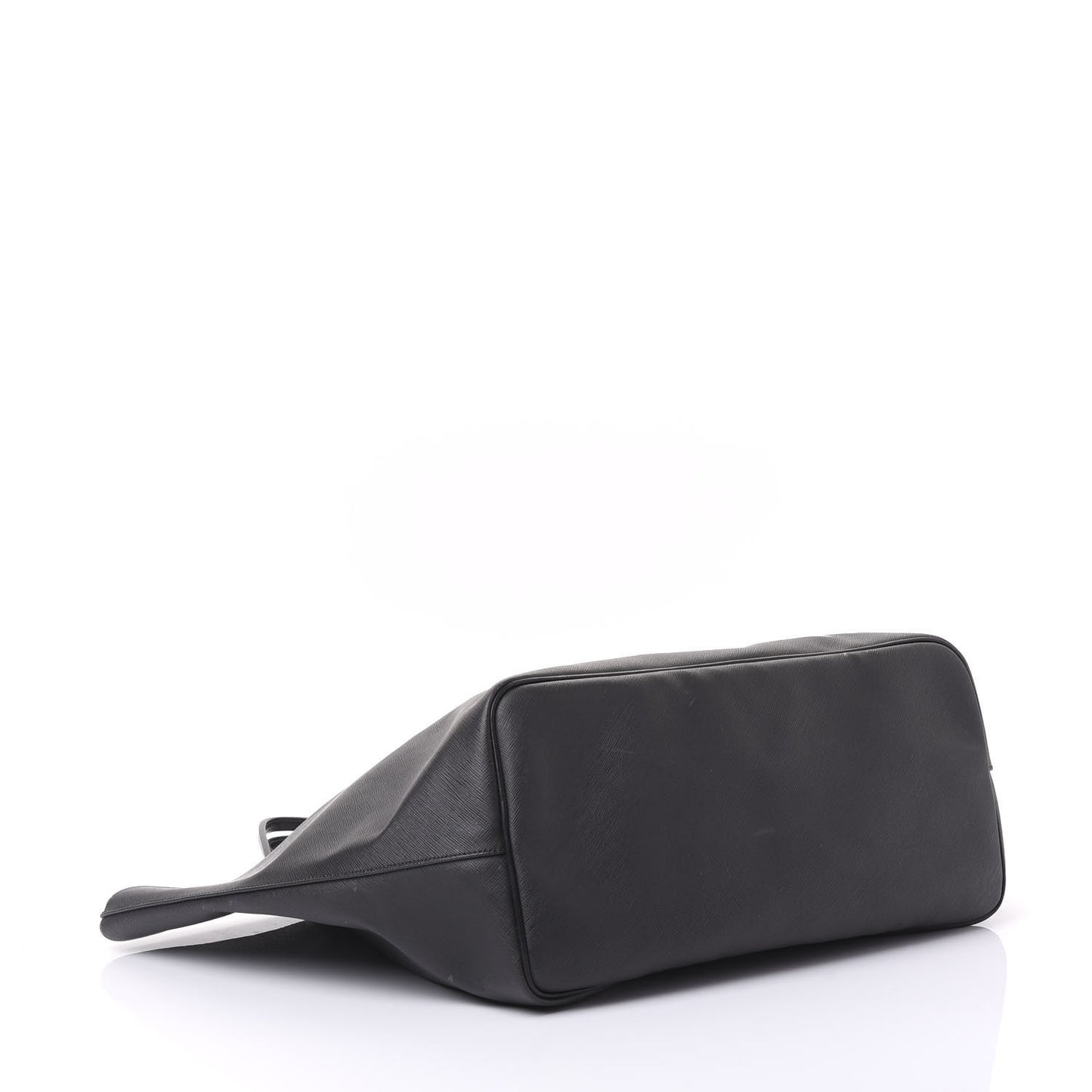 Textured Coated Canvas Favelas Large Antigona Tote Black