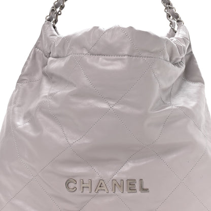 Chanel Shiny Calfskin Quilted Chanel 22 Grey 9 of 11
