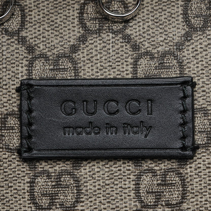 Gucci GG Supreme Monogram Selleria Calfskin Large Duffle Beige Ebony Black 6 of 6